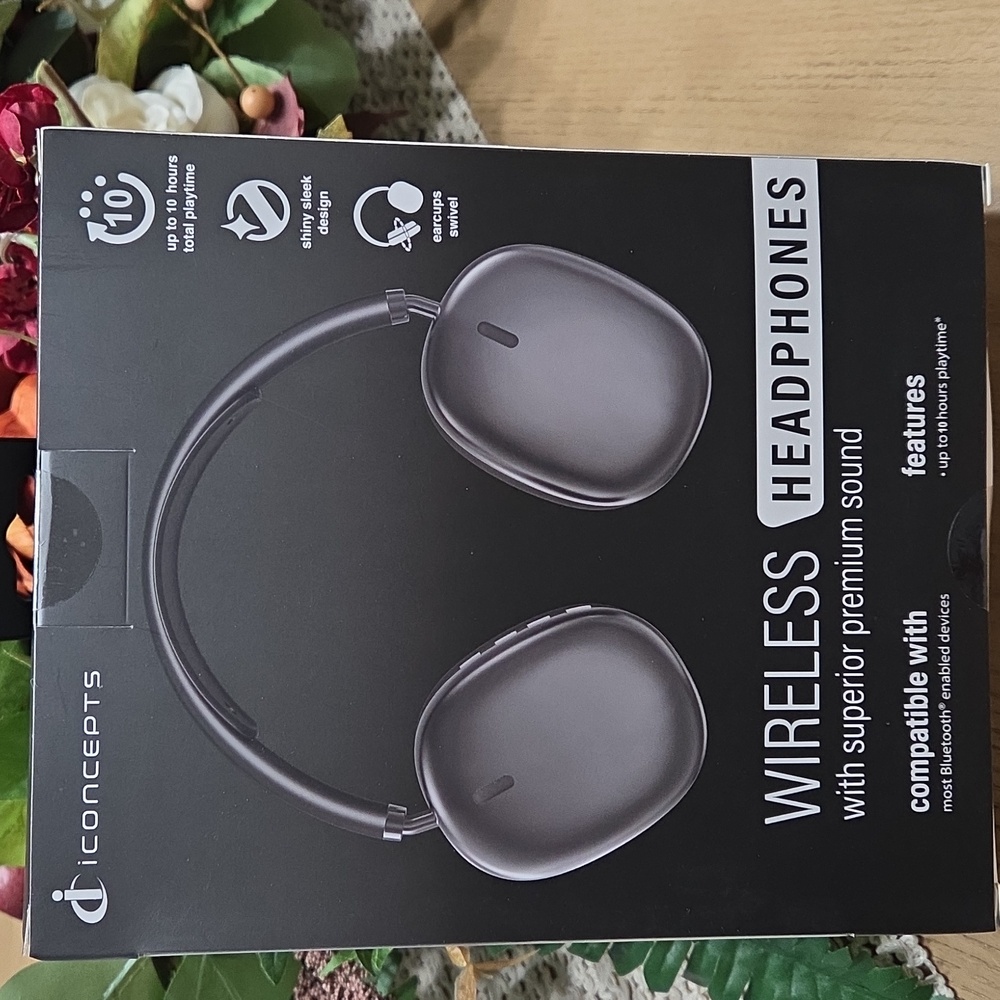 Black Wireless Bluetooth Headphones